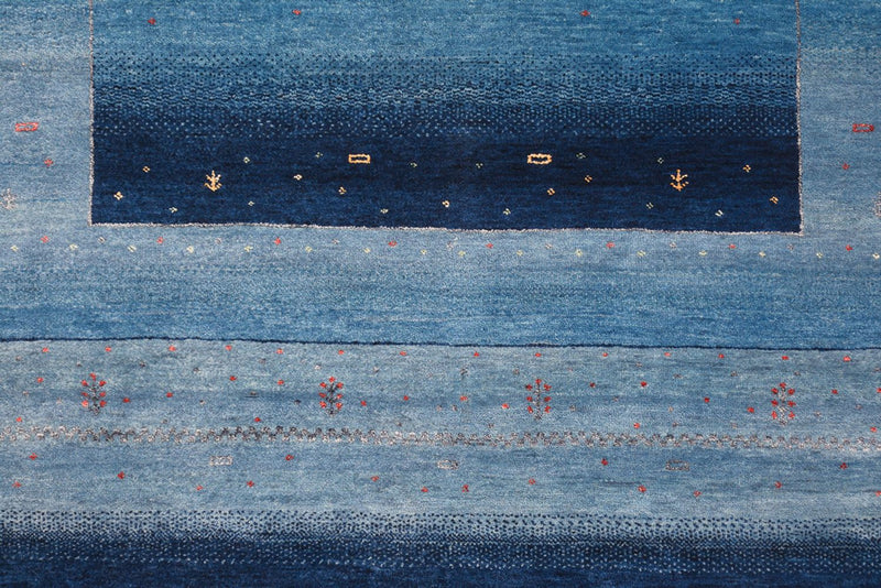 Gabbeh Rug - Loribaft Indus - 235 x 169 cm - sea blue