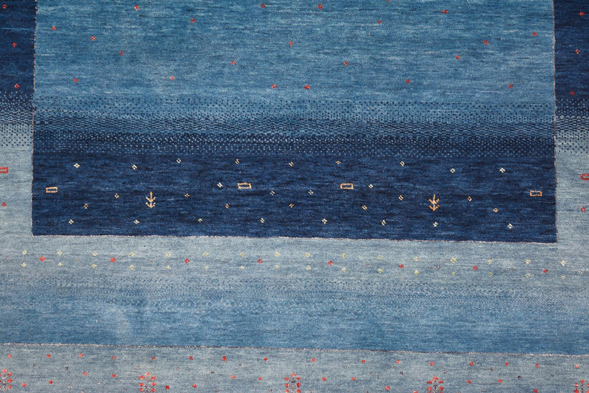 Gabbeh Rug - Loribaft Indus - 304 x 204 cm - sea blue