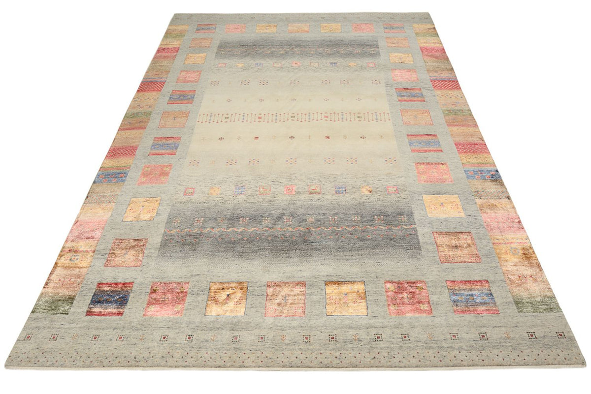 Gabbeh Rug - Loribaft Indus - 354 x 248 cm - dark beige