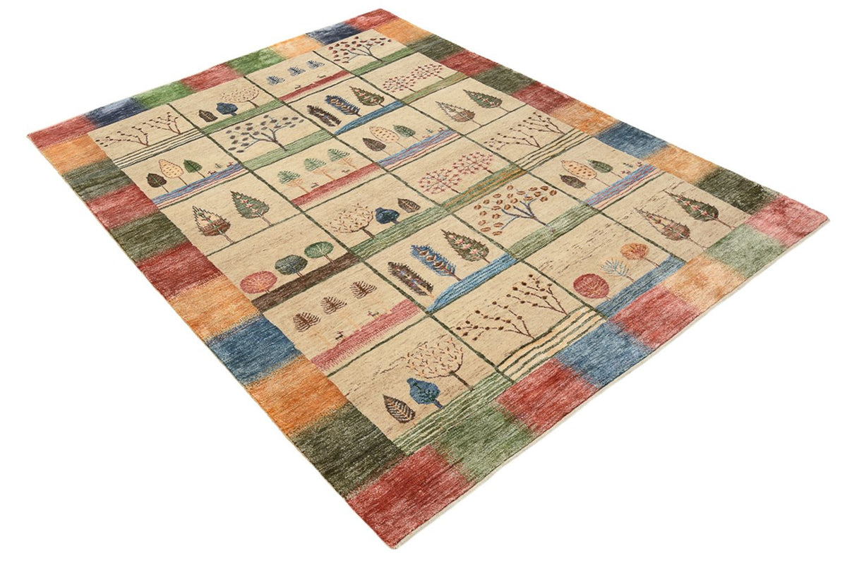 Gabbeh Rug - Loribaft Indus - 201 x 157 cm - multicolored