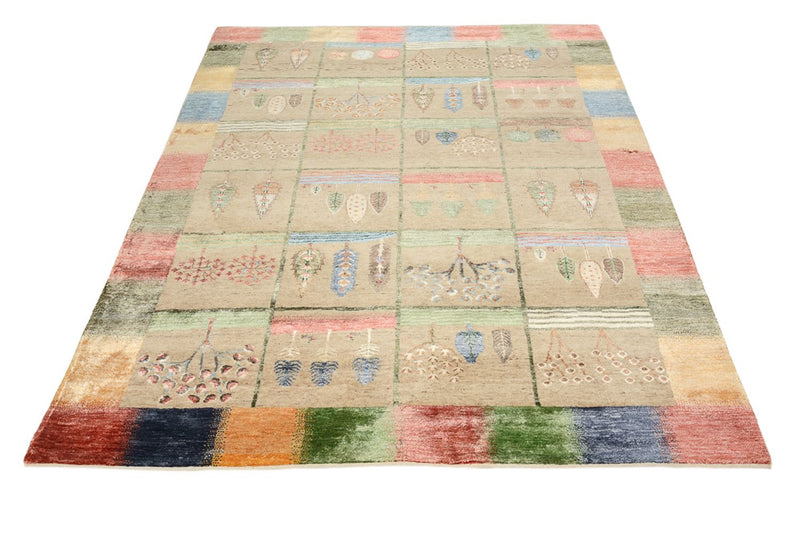Gabbeh Rug - Loribaft Indus - 201 x 157 cm - multicolored