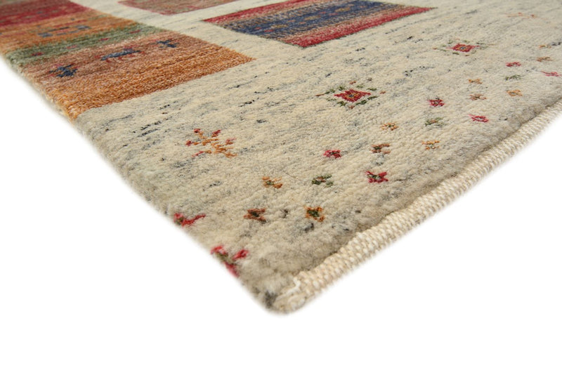 Gabbeh Rug - Loribaft Indus - 204 x 154 cm - dark beige