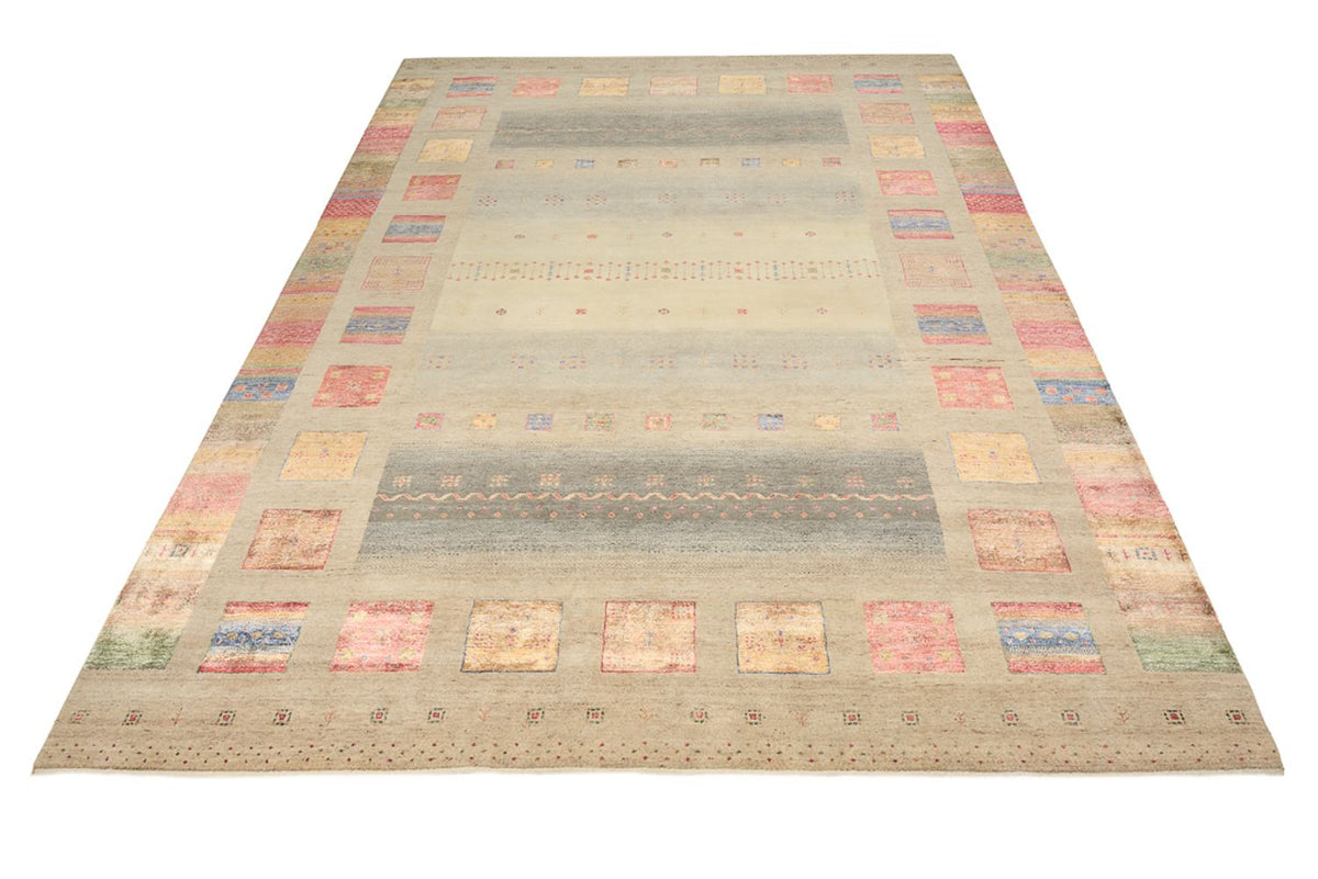 Gabbeh Rug - Loribaft Indus - 351 x 254 cm - dark beige