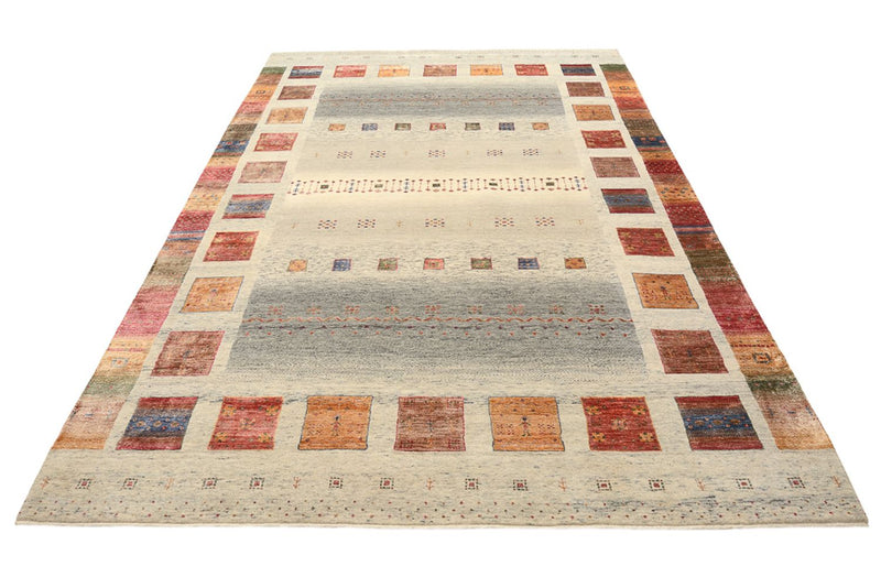 Gabbeh Rug - Loribaft Indus - 301 x 207 cm - dark beige