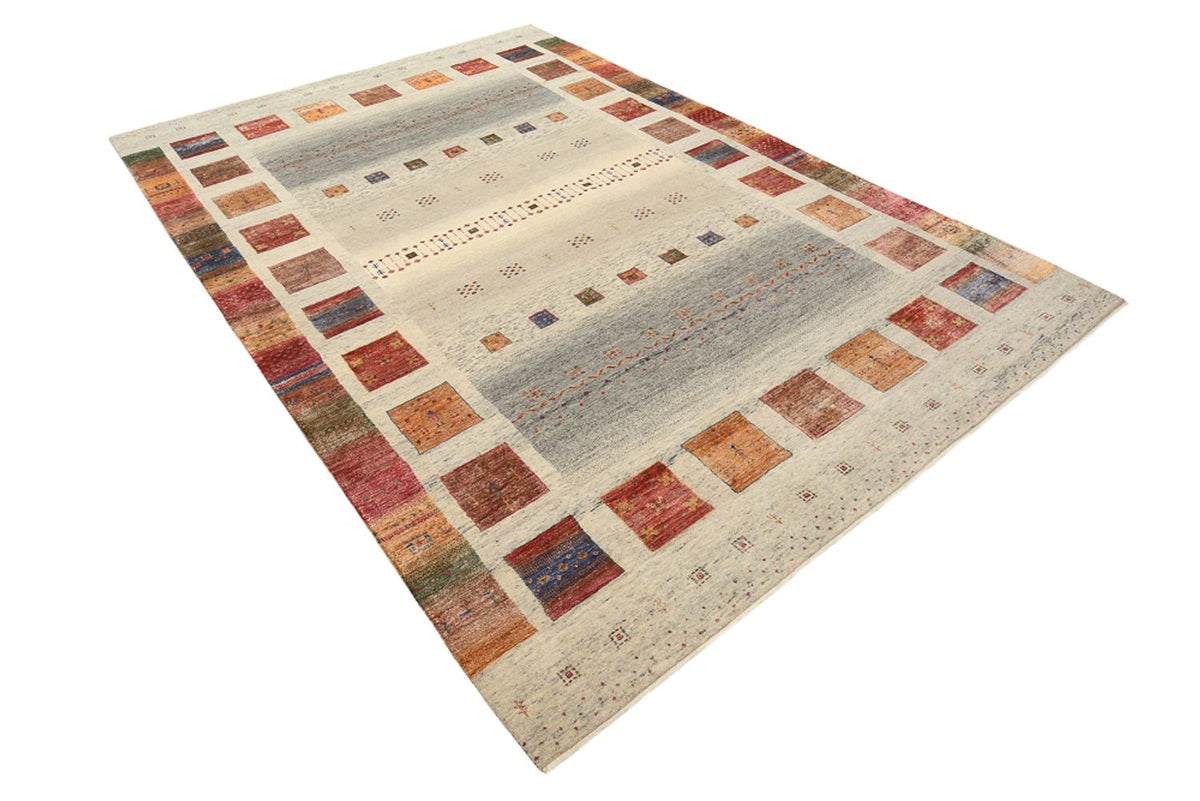 Gabbeh Rug - Loribaft Indus - 301 x 207 cm - dark beige