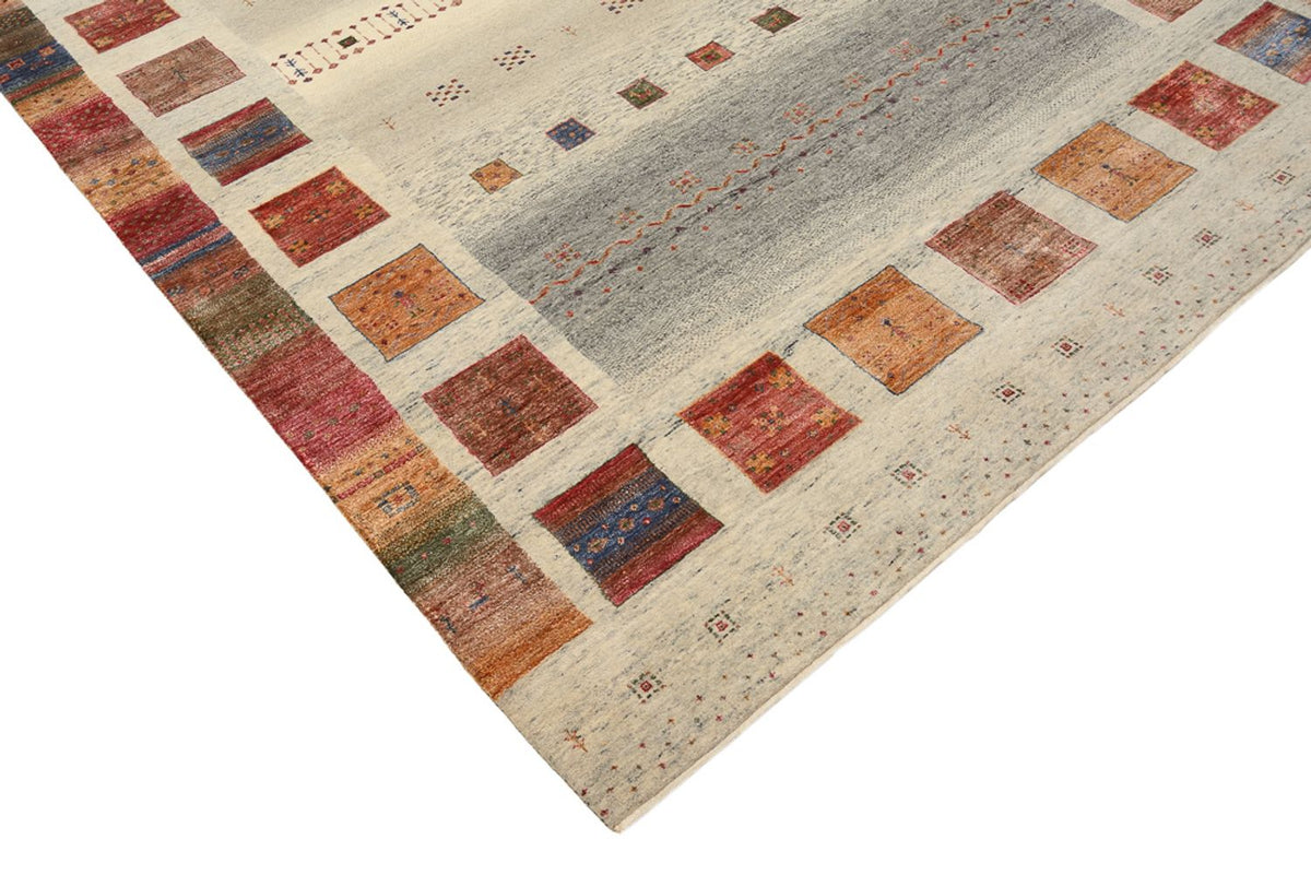 Gabbeh Rug - Loribaft Indus - 301 x 207 cm - dark beige