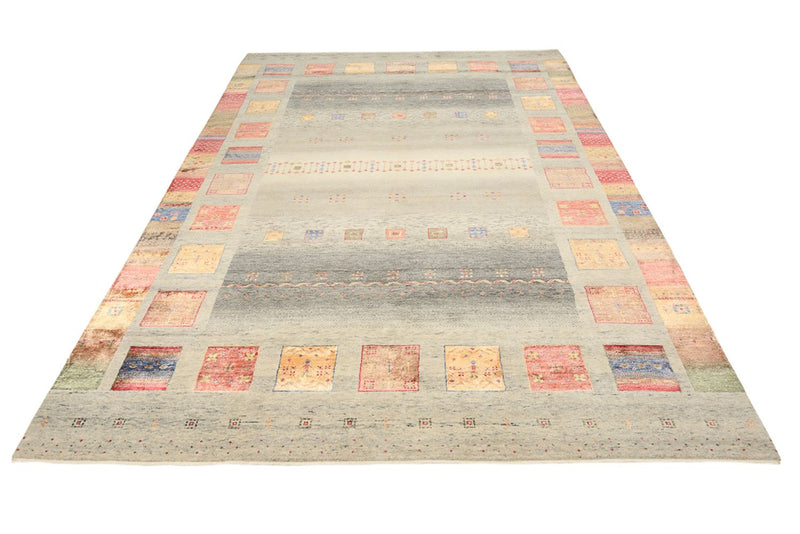 Gabbeh Rug - Loribaft Indus - 301 x 207 cm - dark beige