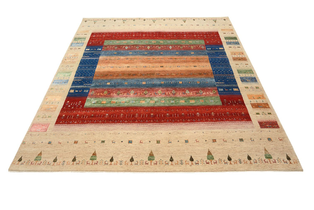 Gabbeh Rug - Loribaft Indus - 236 x 205 cm - multicolored