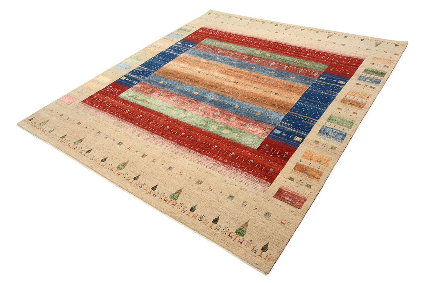 Indo Loribaft Rug 236x205cm - Wool Rug