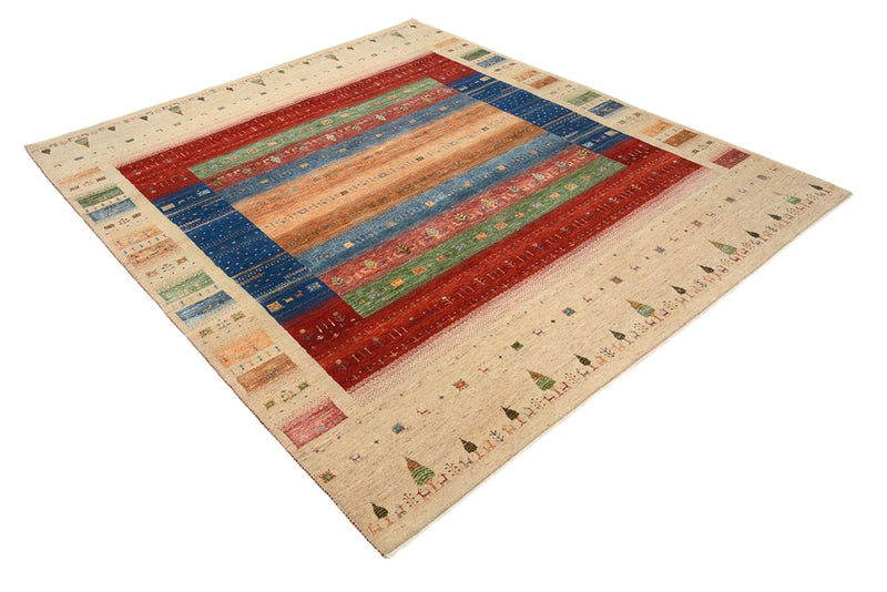 Gabbeh Rug - Loribaft Indus - 236 x 205 cm - multicolored