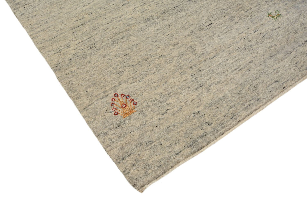 Runner Gabbeh Rug - Loribaft Indus - 238 x 82 cm - dark beige