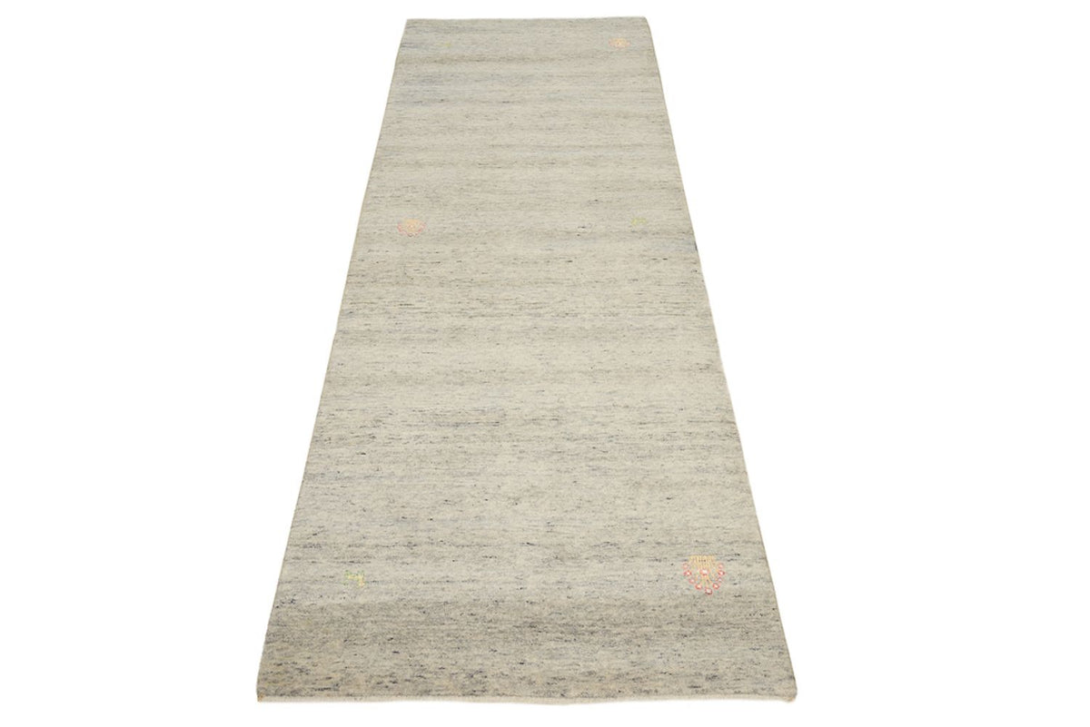 Runner Gabbeh Rug - Loribaft Indus - 238 x 82 cm - dark beige