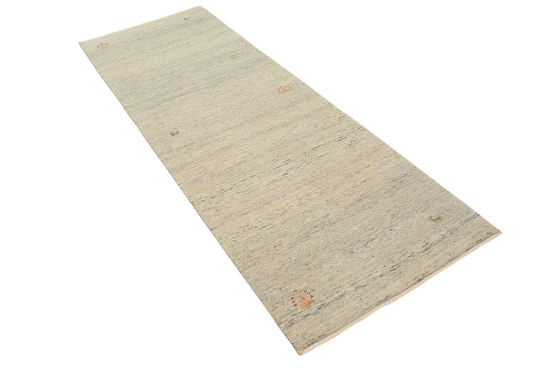 Runner Gabbeh Rug - Loribaft Indus - 241 x 85 cm - dark beige