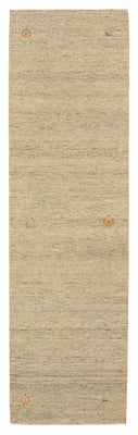 Runner Gabbeh Rug - Loribaft Indus - 295 x 80 cm - dark beige
