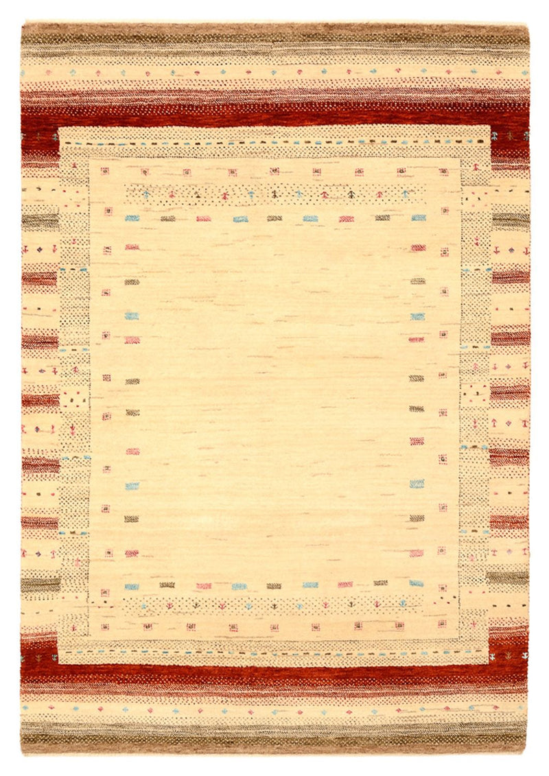Gabbeh Rug - Loribaft Indus - 152 x 106 cm - light beige