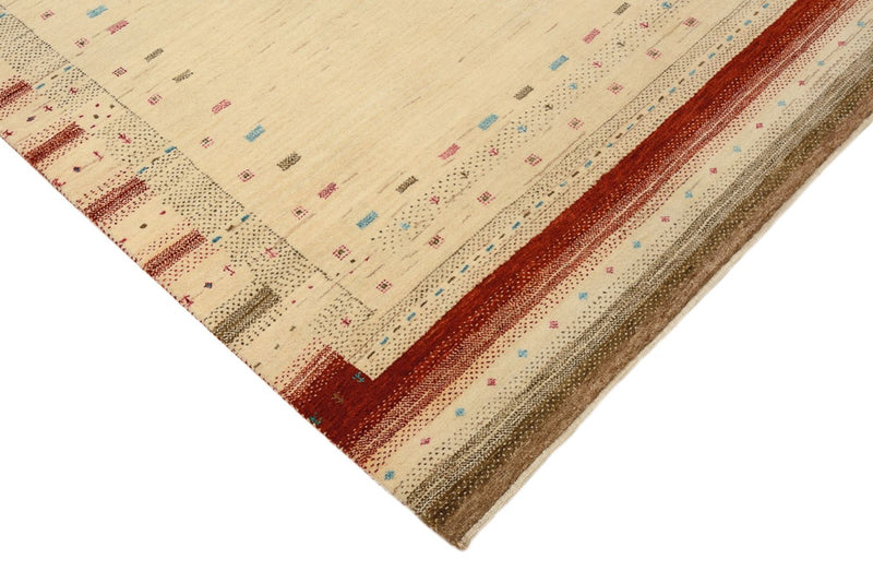 Gabbeh Rug - Loribaft Indus - 152 x 106 cm - light beige