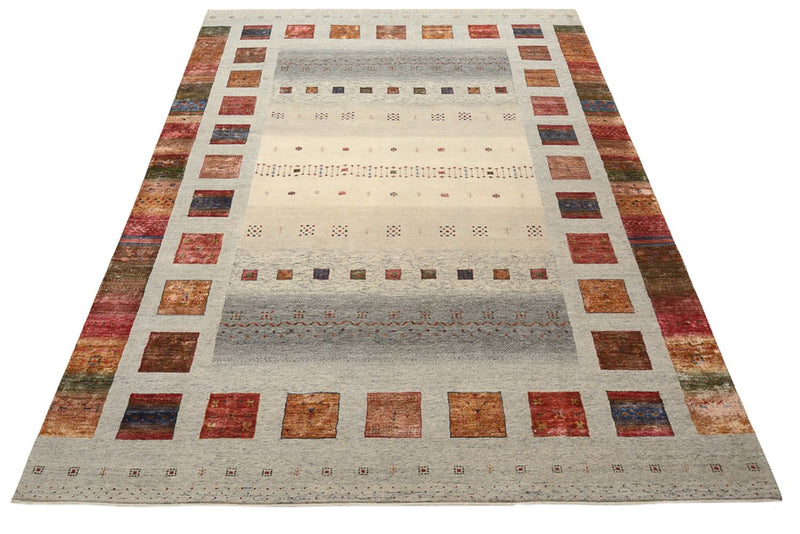 Gabbeh Rug - Loribaft Indus - 351 x 251 cm - dark beige
