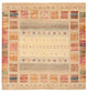 Gabbeh Rug - Loribaft Indus square  - 204 x 202 cm - light beige