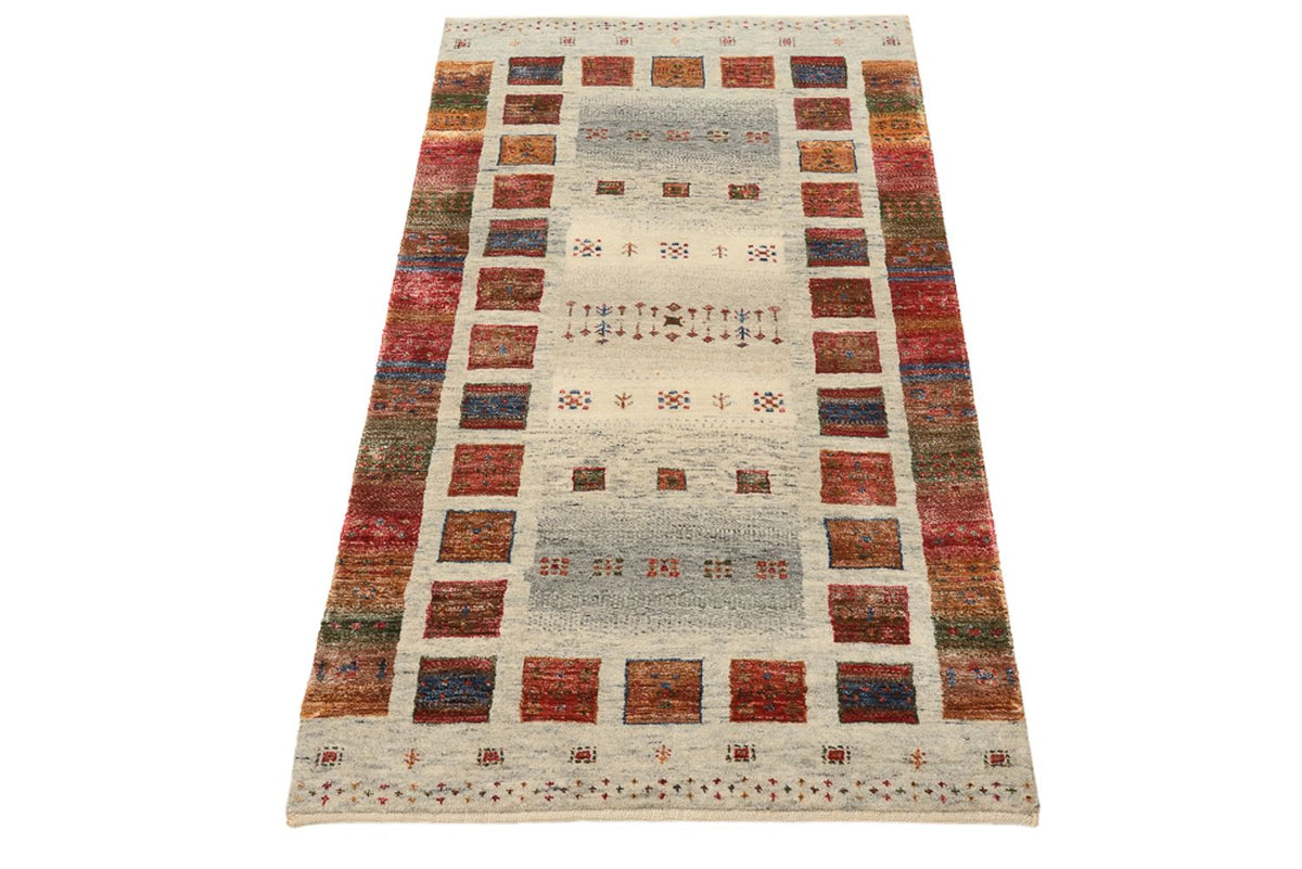 Gabbeh Rug - Loribaft Indus - 139 x 74 cm - multicolored