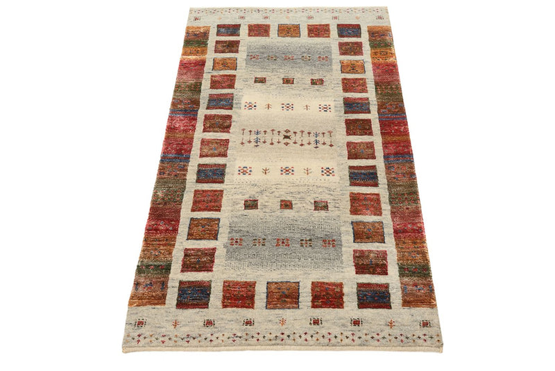 Gabbeh Rug - Loribaft Indus - 139 x 74 cm - multicolored