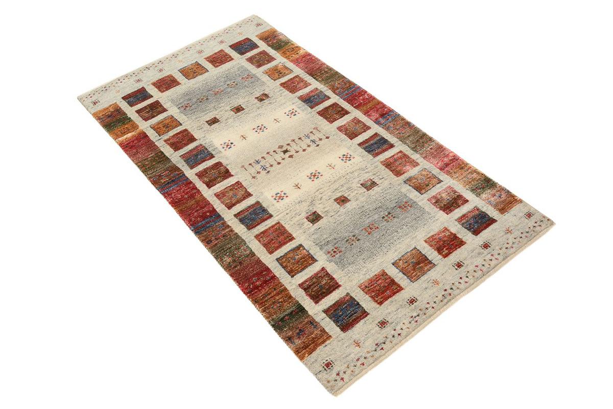 Gabbeh Rug - Loribaft Indus - 139 x 74 cm - multicolored