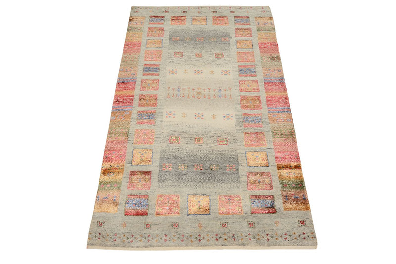 Gabbeh Rug - Loribaft Indus - 139 x 74 cm - multicolored