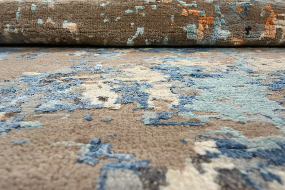 Designer Rug round  - 243 x 241 cm - multicolored