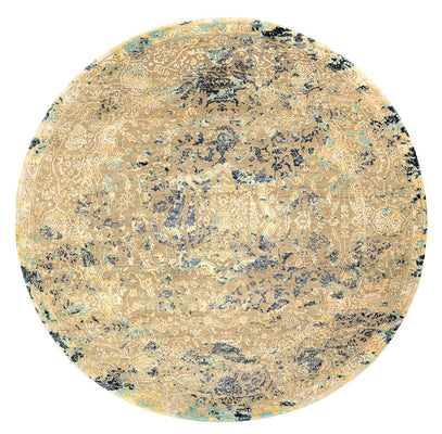 Designer Rug round  - 201 x 199 cm - multicolored