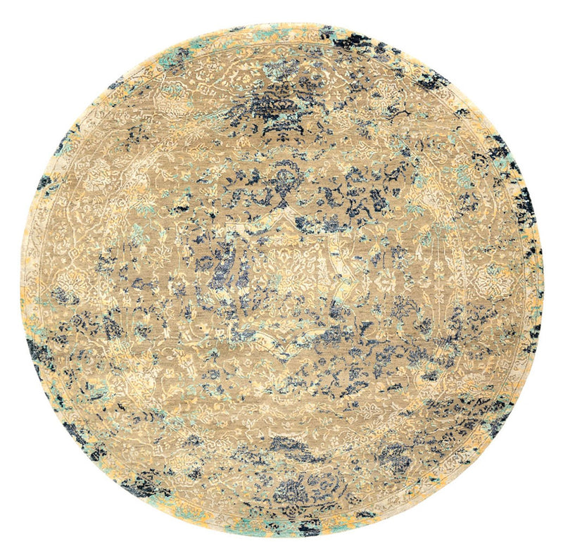 Designer Rug round  - 201 x 199 cm - multicolored