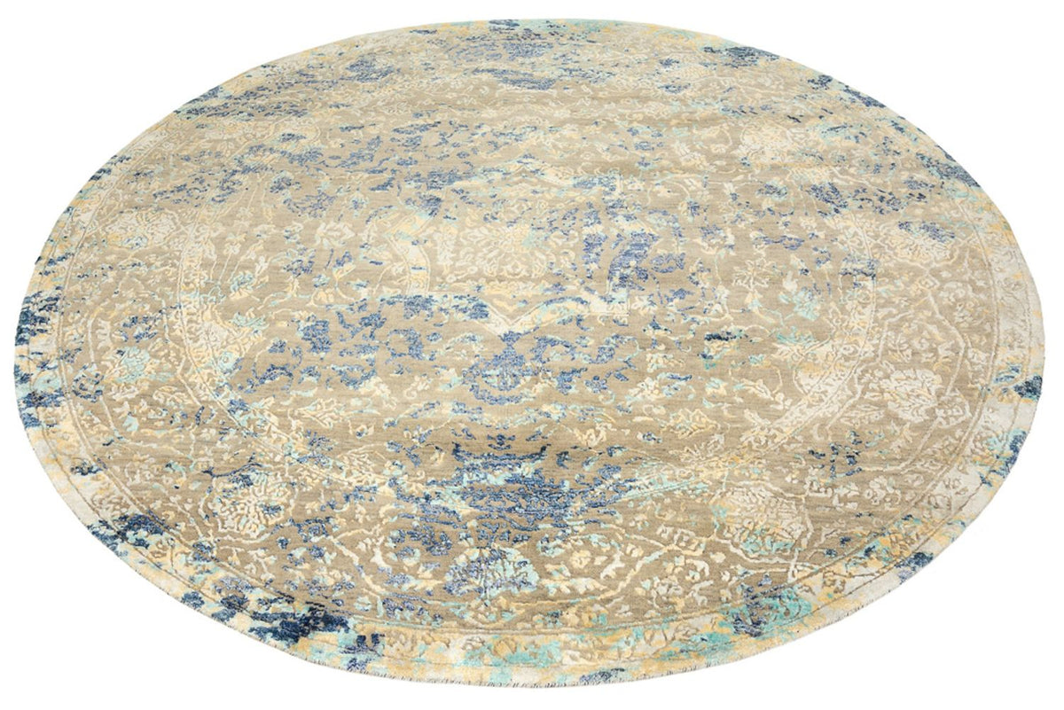 Designer Rug round  - 201 x 199 cm - multicolored