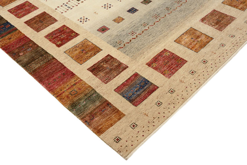 Gabbeh Rug - Loribaft Indus square  - 253 x 249 cm - multicolored