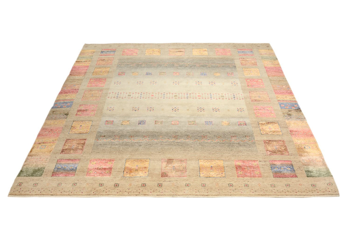 Gabbeh Rug - Loribaft Indus square  - 253 x 249 cm - multicolored