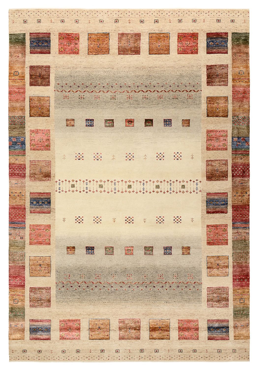 Gabbeh Rug - Loribaft Indus - 302 x 206 cm - multicolored
