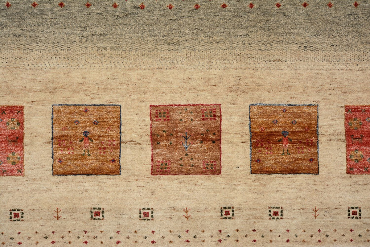 Gabbeh Rug - Loribaft Indus - 302 x 206 cm - multicolored