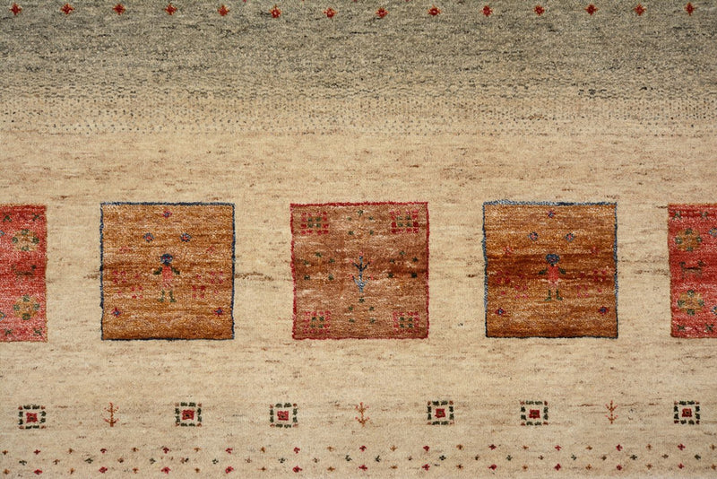 Gabbeh Rug - Loribaft Indus - 302 x 206 cm - multicolored