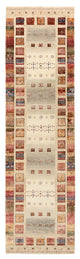 Runner Gabbeh Rug - Loribaft Indus - 295 x 82 cm - multicolored