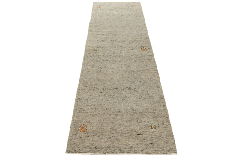 Runner Gabbeh Rug - Loribaft Indus - 241 x 74 cm - camel