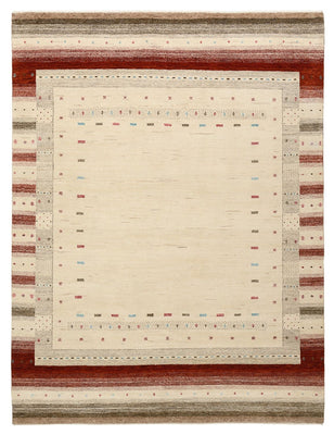 Gabbeh Rug - Loribaft Indus - 229 x 174 cm - light beige