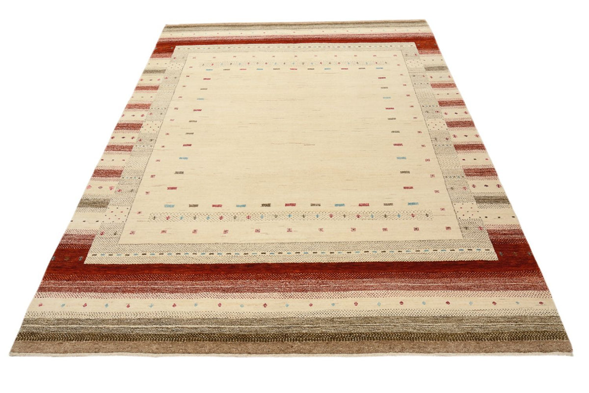 Gabbeh Rug - Loribaft Indus - 229 x 174 cm - light beige
