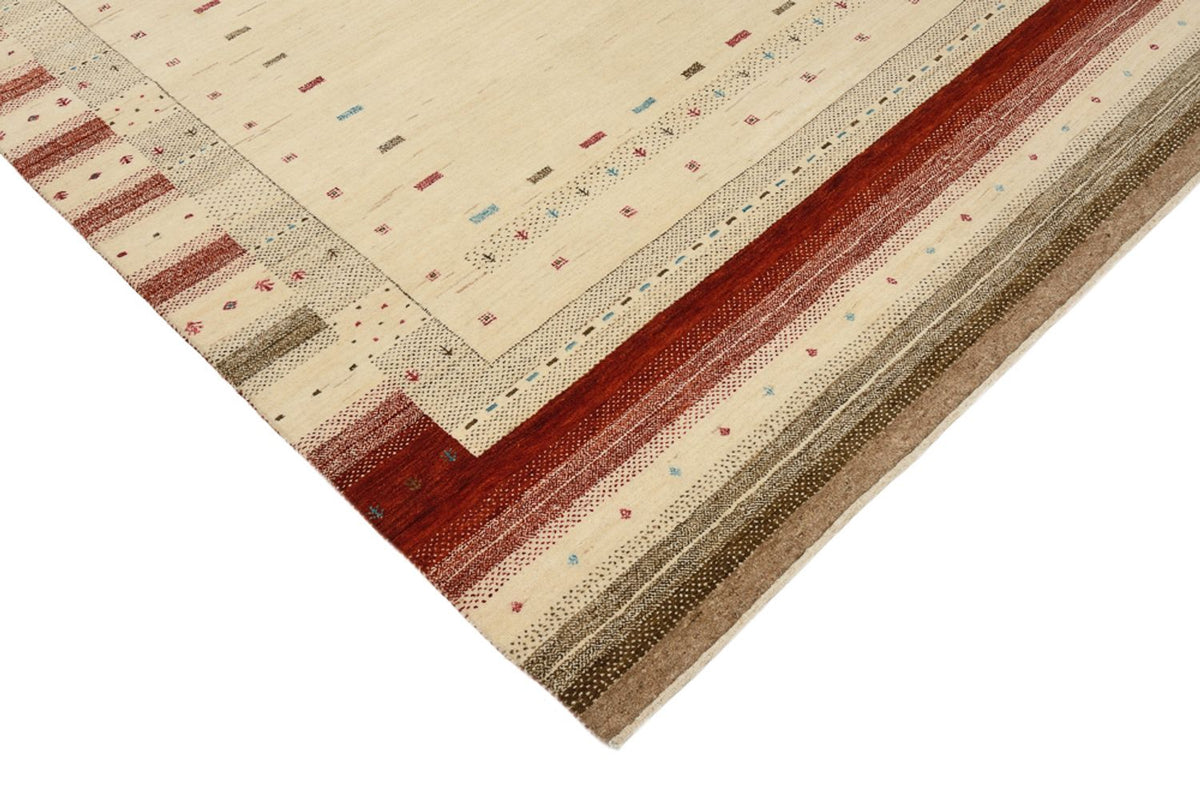 Gabbeh Rug - Loribaft Indus - 229 x 174 cm - light beige