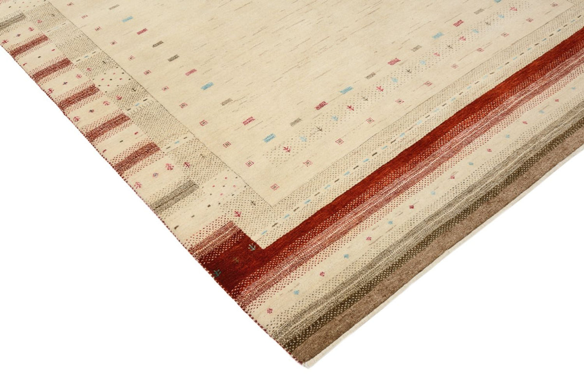 Gabbeh Rug - Loribaft Indus - 199 x 158 cm - light beige