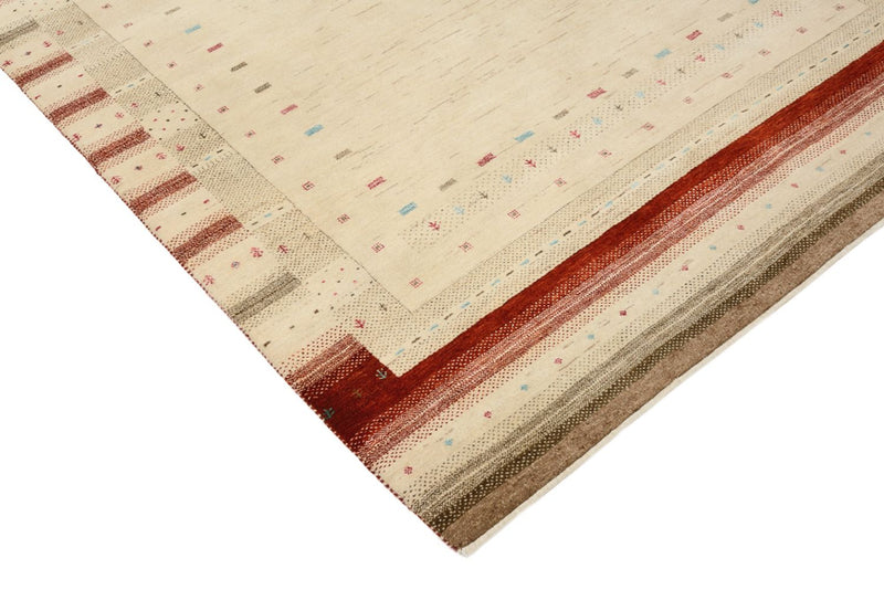 Gabbeh Rug - Loribaft Indus - 199 x 158 cm - light beige