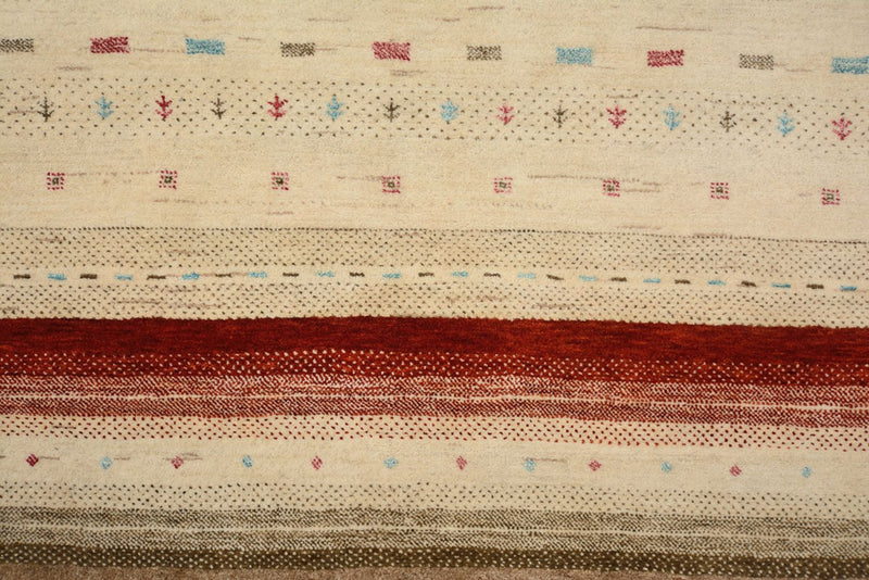 Gabbeh Rug - Loribaft Indus - 199 x 158 cm - light beige