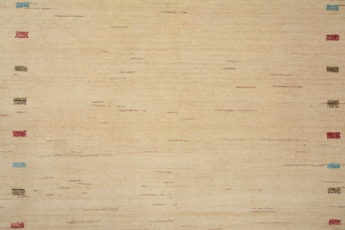 Gabbeh Rug - Loribaft Indus - 199 x 155 cm - light beige