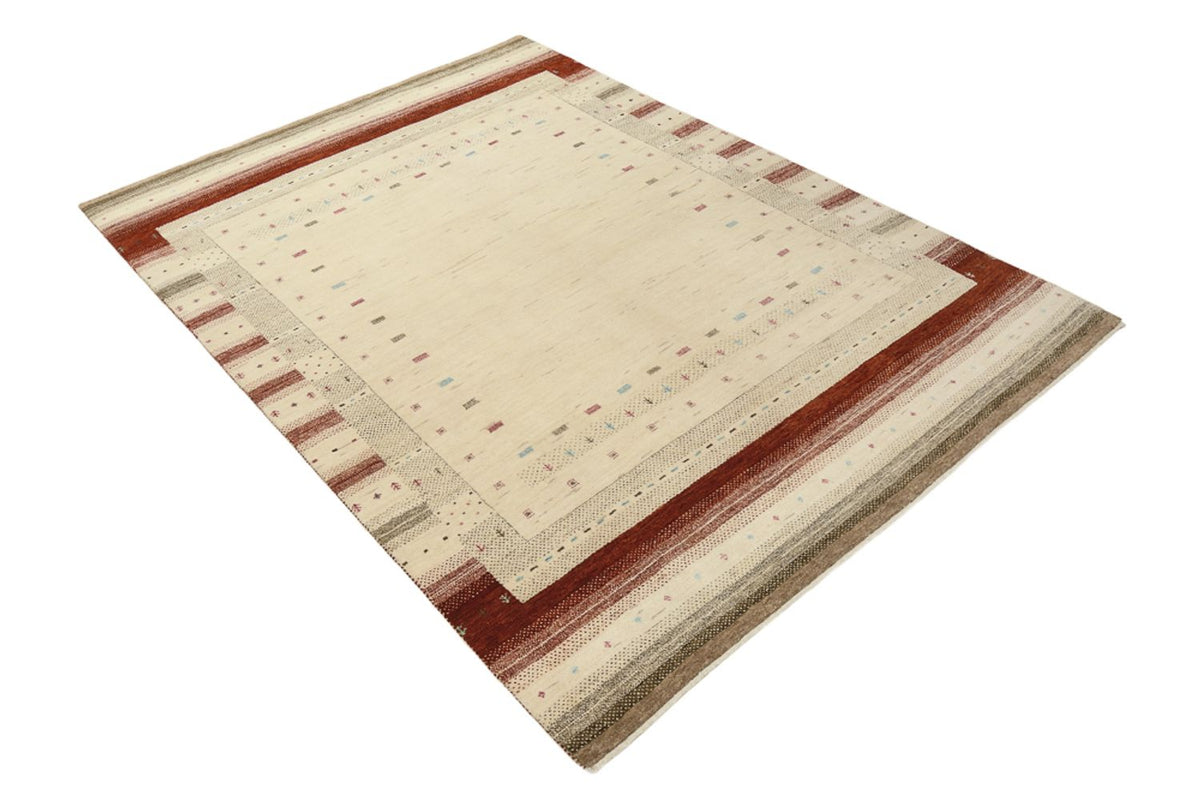 Gabbeh Rug - Loribaft Indus - 205 x 152 cm - light beige