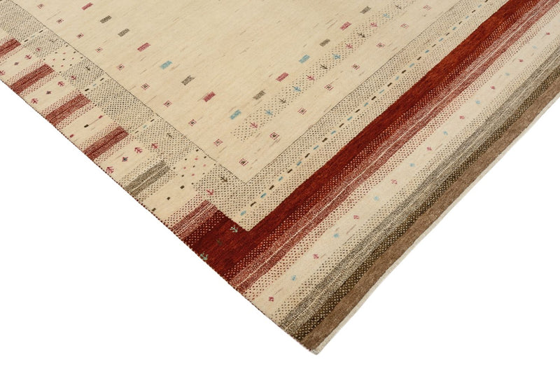 Gabbeh Rug - Loribaft Indus - 205 x 152 cm - light beige
