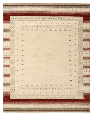 Gabbeh Rug - Loribaft Indus - 198 x 156 cm - light beige