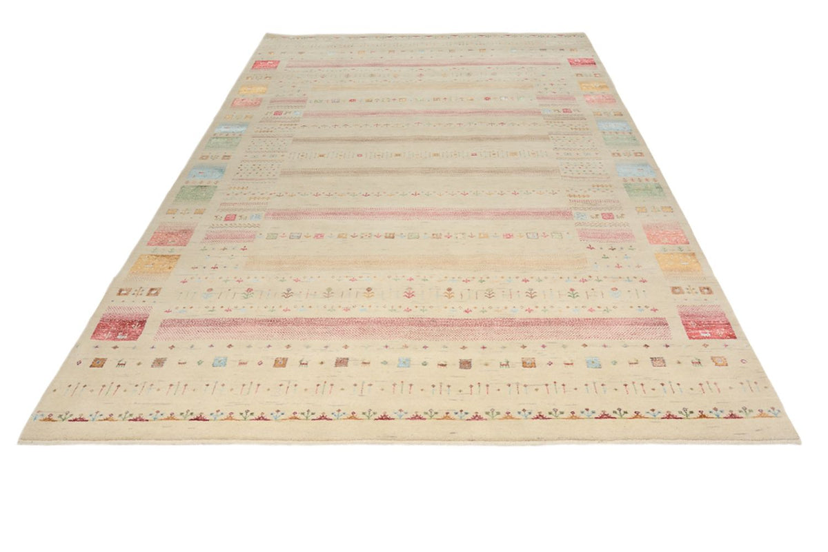 Gabbeh Rug - Loribaft Indus - 304 x 203 cm - light beige
