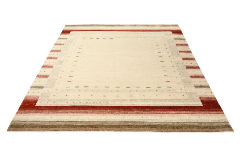 Gabbeh Rug - Loribaft Indus - 300 x 254 cm - light beige