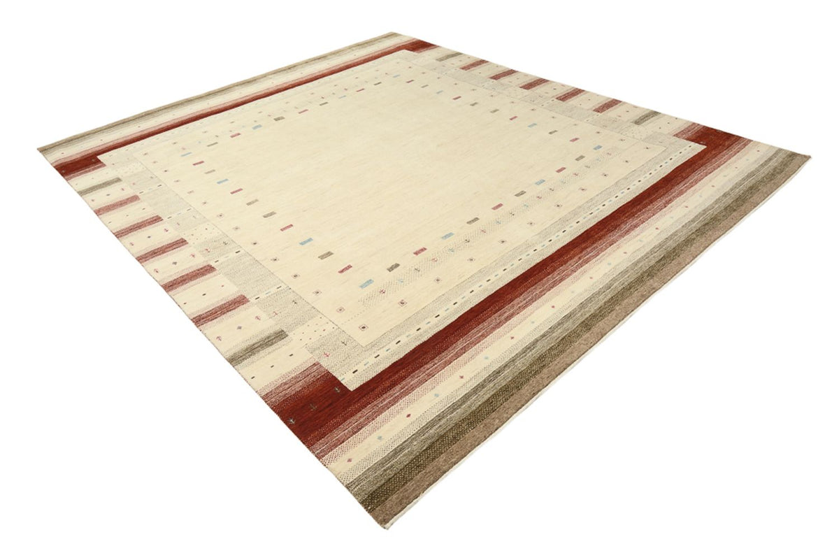 Gabbeh Rug - Loribaft Indus - 300 x 254 cm - light beige